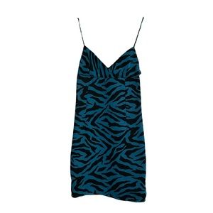 Vintage Tracy Greenan Tiger Print Spaghetti Strap Dress